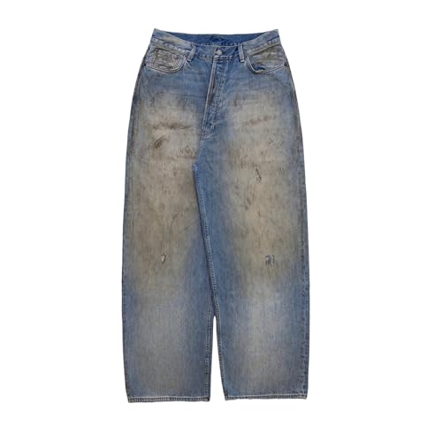 Red Tornado Mud Stained Baggy Denim Pants 24 at Amazon Women's